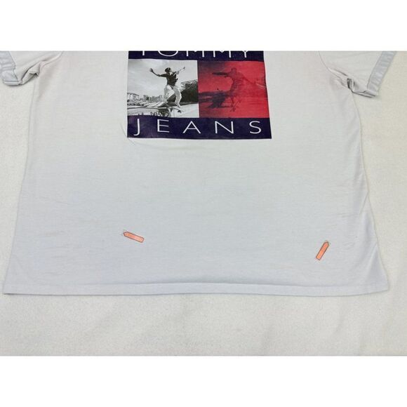 Vintage Y2K Tommy Jeans T-Shirt Light Blue - Picture 4 of 9